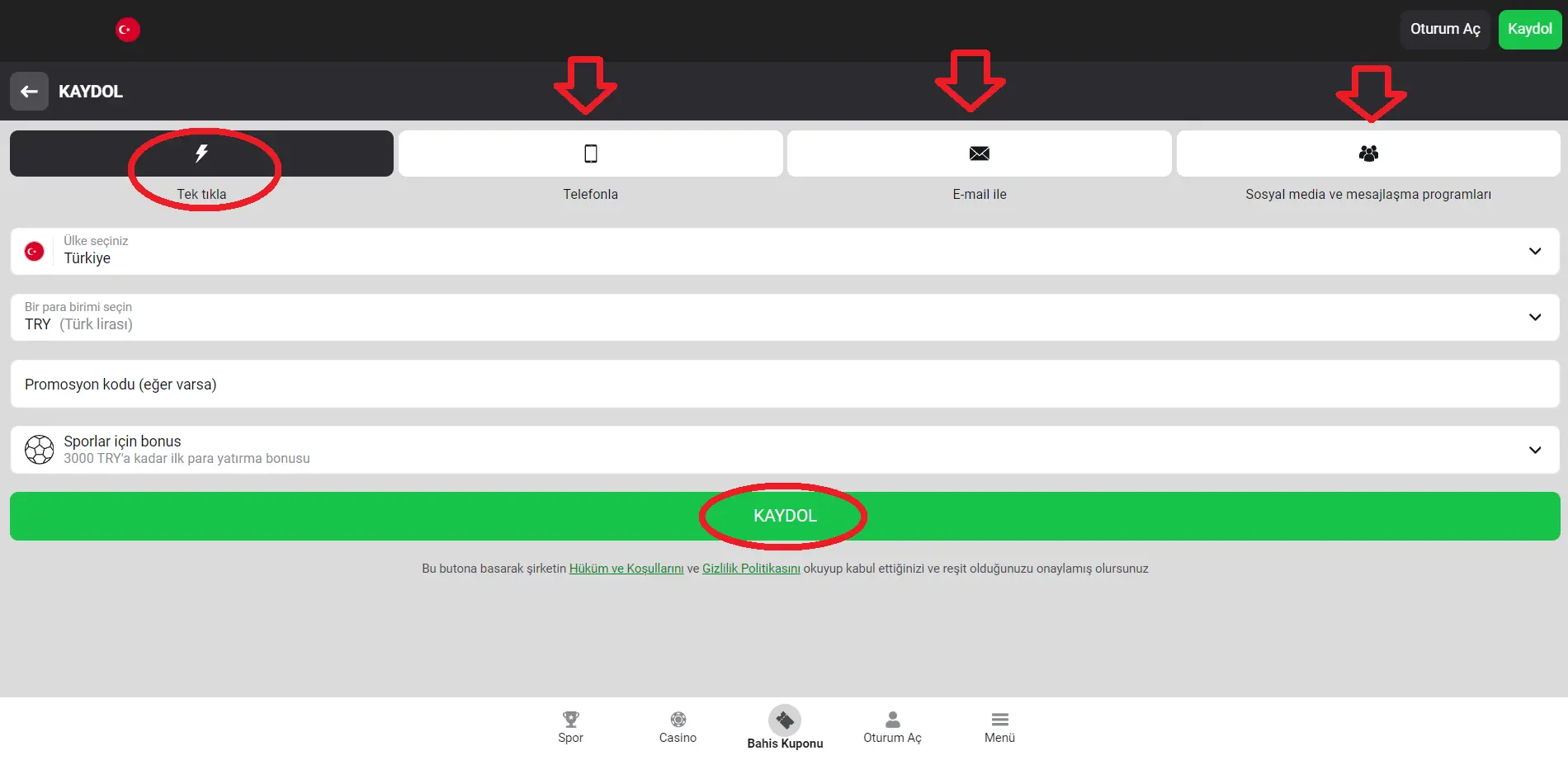 Cep Telefonlarından Mobil Olarak Kolayca Üye Olun Cep Telefonlarından Mobil Olarak Kolayca Üye Olun